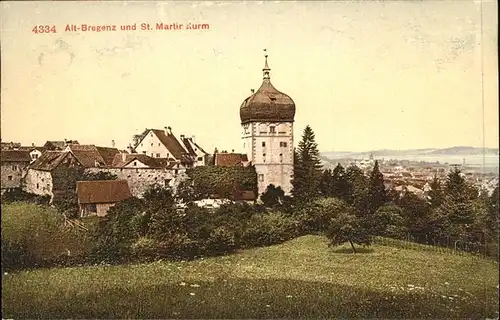 Bregenz Alt-Bregenz St. Martinsturm Kat. Bregenz