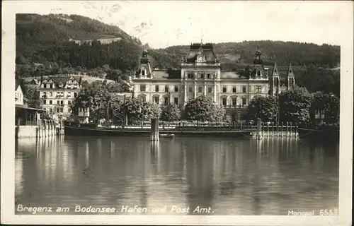 Bregenz Hafen Postamt Kat. Bregenz