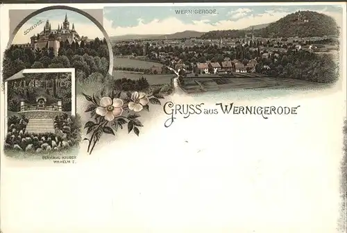 aw06728 Wernigerode Harz Panorama Kategorie. Wernigerode Alte Ansichtskarten