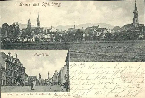 Offenburg Marktplatz Kat. Offenburg