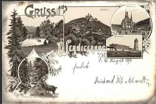 aw06902 Wernigerode Harz Teilansichten
Schloss Kategorie. Wernigerode Alte Ansichtskarten