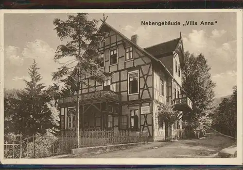 aw06913 Wernigerode Harz nebengebaeude Villa Anna Kategorie. Wernigerode Alte Ansichtskarten