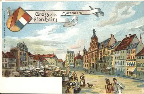 Pforzheim Marktplatz  Kat. Pforzheim