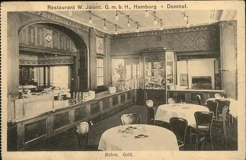 Hamburg Restaurant W Jalant Domhof Buefett  Kat. Hamburg