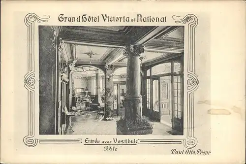 Basel BS Grand Hotel Victoria National Kat. Basel