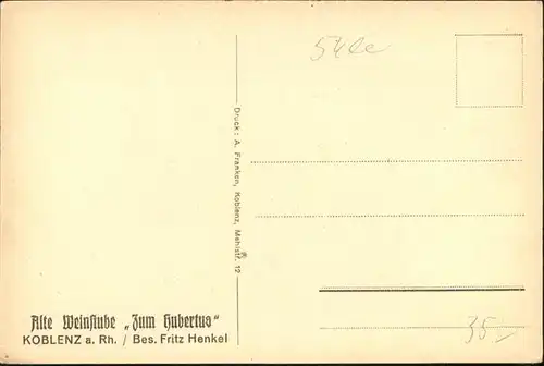 Koblenz Weinstube Hubertus *