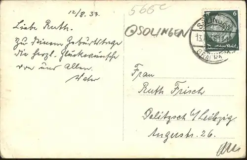 Solingen [Stempelabschlag] x