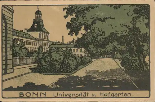Bonn Rhein Bonn Universitaet Hofgarten * / Bonn /Bonn Stadtkreis