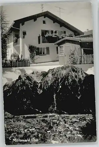 Mittenwald Bayern Mittenwald  ungelaufen ca. 1955 / Mittenwald /Garmisch-Partenkirchen LKR