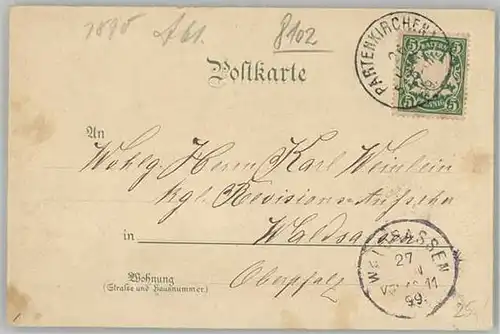 Mittenwald Klotz Denkmal  x 1899