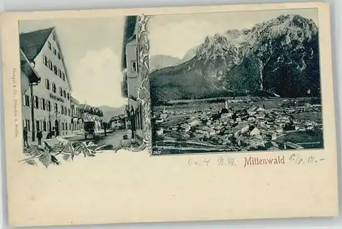 Mittenwald Bayern Mittenwald  o 1901 / Mittenwald /Garmisch-Partenkirchen LKR