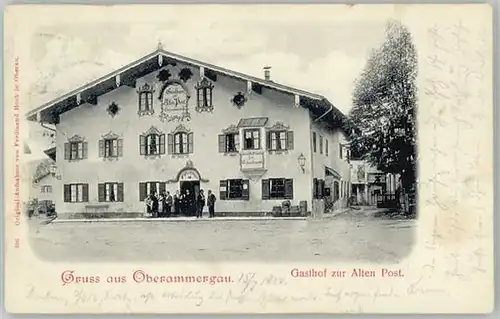 Oberammergau Gasthof Post x 1900