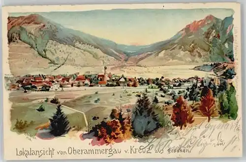 Oberammergau Oberammergau KuenstlerE. Moebius x 1900 / Oberammergau /Garmisch-Partenkirchen LKR