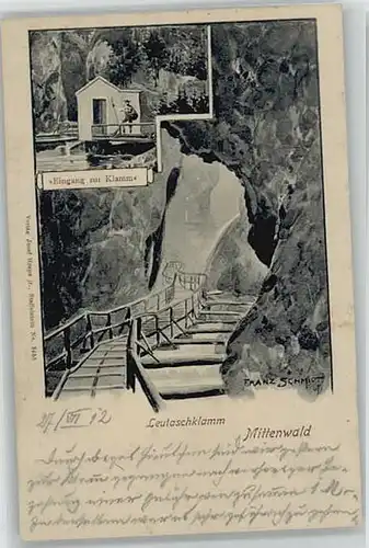 Mittenwald Leutaschkamm KuenstlerFranz Schmidt x 1912