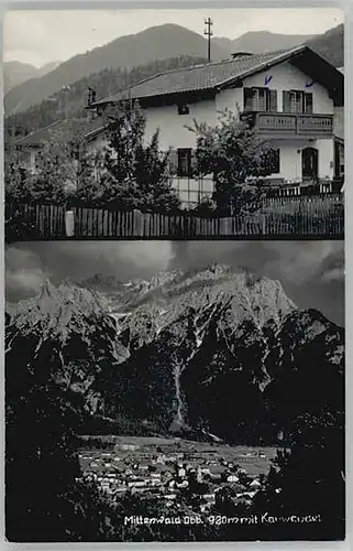 Mittenwald Bayern Mittenwald  ungelaufen ca. 1955 / Mittenwald /Garmisch-Partenkirchen LKR