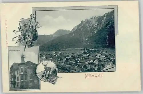 Mittenwald Bayern Mittenwald  ungelaufen ca. 1900 / Mittenwald /Garmisch-Partenkirchen LKR