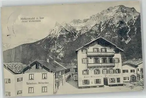 Mittenwald Hotel Wetterstein x 1913