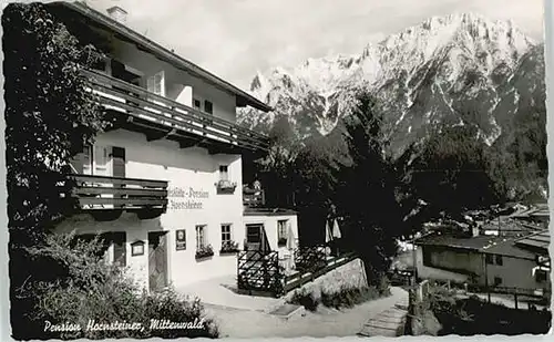 Mittenwald Pension Hornsteiner x 1957