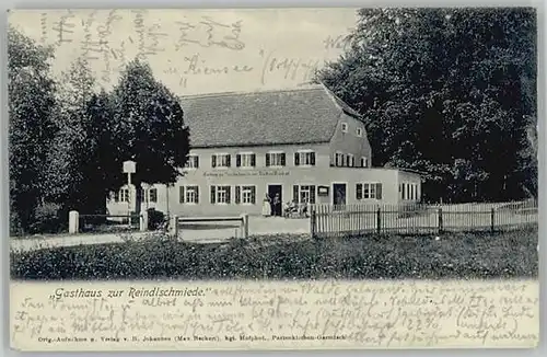 Garmisch-Partenkirchen Garmisch-Partenkirchen [Verlag] Gasthaus Reindlschmiede x 1904 / Garmisch-Partenkirchen /Garmisch-Partenkirchen LKR