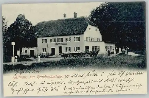 Garmisch-Partenkirchen Garmisch-Partenkirchen Gasthaus Reindlschmiede x 1910 / Garmisch-Partenkirchen /Garmisch-Partenkirchen LKR