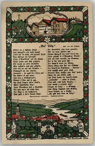 Bad Toelz Bad Toelz Gedicht ungelaufen ca. 1920 / Bad Toelz /Bad Toelz-Wolfratshausen LKR