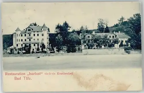Bad Toelz Restaurant Isarlust x 1905