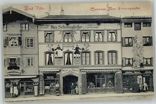 Bad Toelz Bad Toelz Weinhaus Max Schwaighofer ungelaufen ca. 1910 / Bad Toelz /Bad Toelz-Wolfratshausen LKR