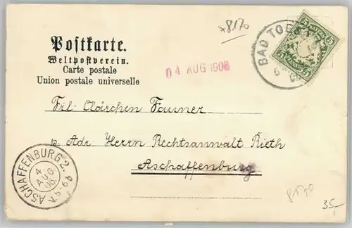 Bad Toelz Bad Toelz  x 1906 / Bad Toelz /Bad Toelz-Wolfratshausen LKR