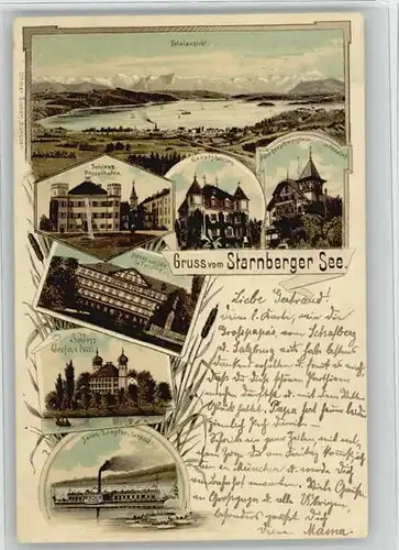Starnberg Schloss Posserhofen Hotel am See  x 1897