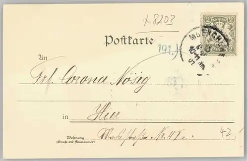 Oberaudorf Inntal KuenstlerFritz Bergen x 1901