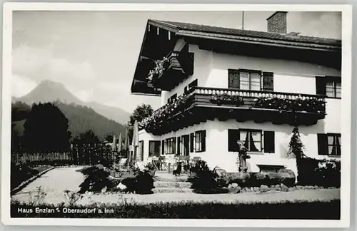 wd72961 Oberaudorf Oberaudorf Haus Enzian x 1960 Kategorie. Oberaudorf Alte Ansichtskarten
