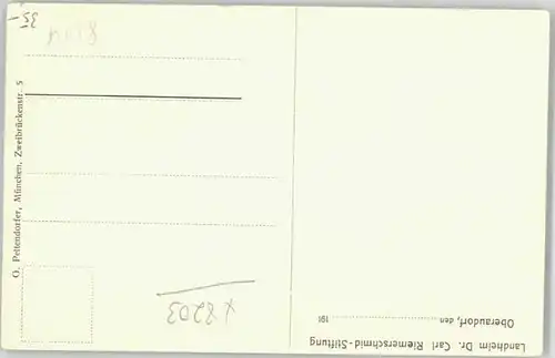 Oberaudorf Oberaudorf Landheim Dr. Calr Riemerschmid Stiftung ungelaufen ca. 1910 / Oberaudorf /Rosenheim LKR