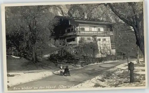 Oberaudorf Oberaudorf Weber an der Wand ungelaufen ca. 1930 / Oberaudorf /Rosenheim LKR