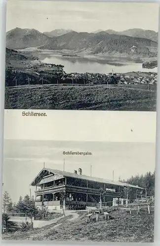 Schliersee Schliersee Bergalm ungelaufen ca. 1910 / Schliersee /Miesbach LKR