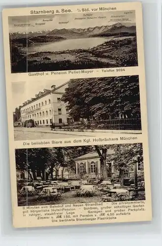 Starnberg Starnberg See Gasthof Pellet Mayer ungelaufen ca. 1920 / Starnberg /Starnberg LKR
