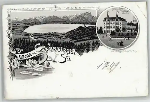 Starnberg Starnberg Hotel Pension Belle Vue ungelaufen ca. 1900 / Starnberg /Starnberg LKR