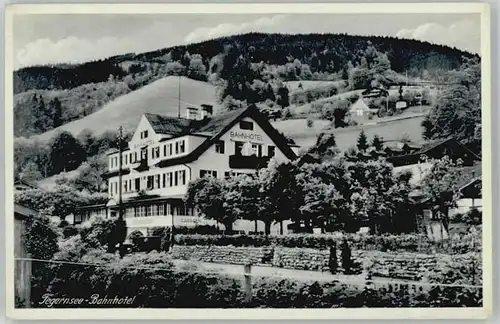 Tegernsee Tegernsee Bahnhotel ungelaufen ca. 1965 / Tegernsee /Miesbach LKR