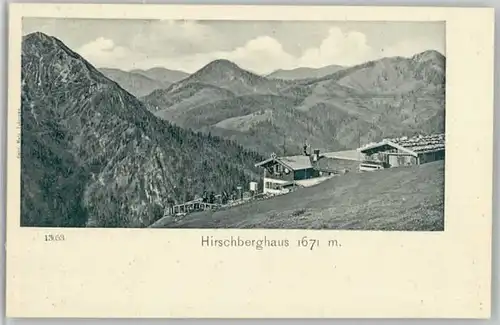 Tegernsee Tegernsee Hirschberghaus ungelaufen ca. 1900 / Tegernsee /Miesbach LKR