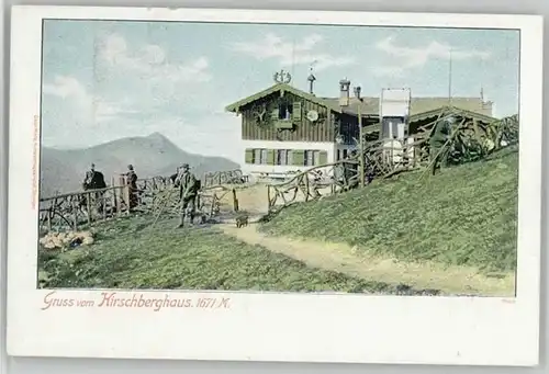 Tegernsee Tegernsee Hirschberghaus ungelaufen ca. 1900 / Tegernsee /Miesbach LKR