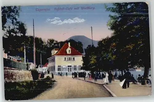 Tegernsee Tegernsee Schlosscafe  ungelaufen ca. 1910 / Tegernsee /Miesbach LKR