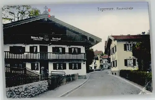 Tegernsee Rosenstrasse Baeckerei Hans Rosskopf Feldpost  x 1916