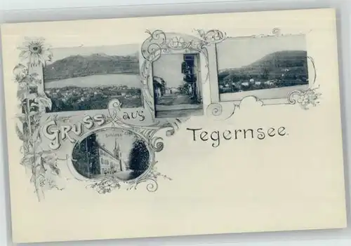 Tegernsee Tegernsee Schloss ungelaufen ca. 1900 / Tegernsee /Miesbach LKR