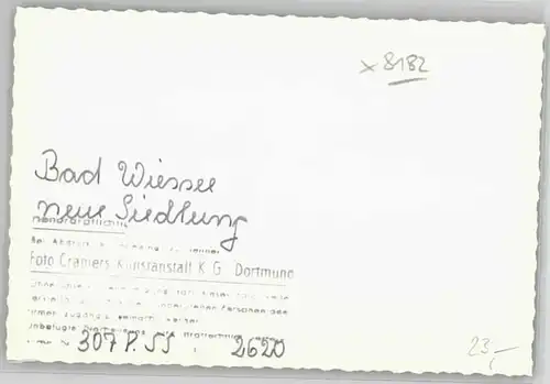 Bad Wiessee Bad Wiessee Neue Siedlung ungelaufen ca. 1955 / Bad Wiessee /Miesbach LKR