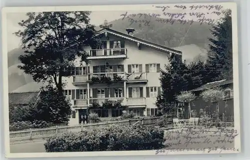 Bad Wiessee [Stempelabschlag] Haus Schussmann Karl Stielerstrasse 92 x 1930