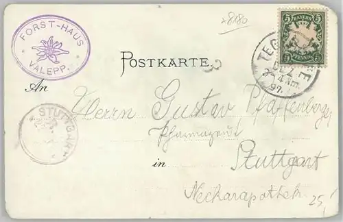 Tegernsee Bauer in der Au Neureuthaus x 1897