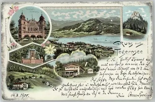 Tegernsee Sengerschloss Pfliegelhof x 1900