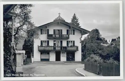 Tegernsee Tegernsee Haus Rixner Rosenstrasse 80 ungelaufen ca. 1955 / Tegernsee /Miesbach LKR