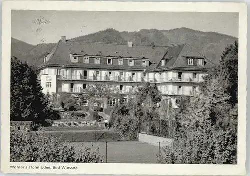 Bad Wiessee Werners Hotel Eden x 1953