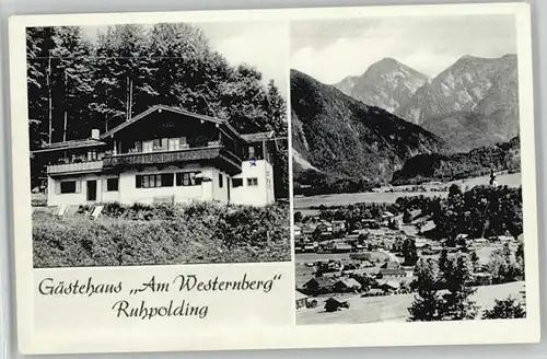 Ruhpolding Gaestehaus am Westernberg x 1954