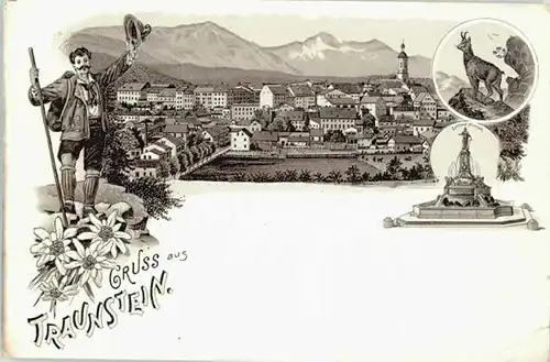 Traunstein Oberbayern Traunstein  ungelaufen ca. 1900 / Traunstein /Traunstein LKR